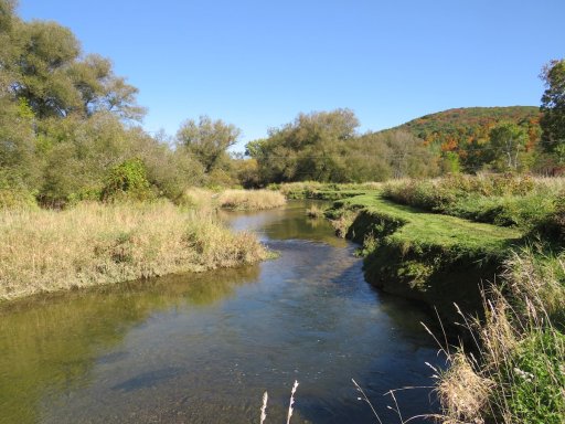 If mobility is a bit of an issue, or if you enjoy trout fishing from the comfort of a camp chair, then try Ischua Creek near the DEC parking area at the end of Cooney Road. This section of the stream is heavily stocked with trout.